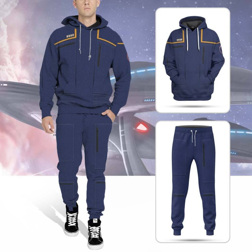 Star Trek Enterprise Captain Jonathan Archer Uniform Custom Hoodie Tshirt Apparel