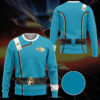 star trek ii vi wrath of khan starfleet kirk spock blue uniform custom hoodie tshirt apparel extq8