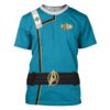 star trek ii vi wrath of khan starfleet kirk spock blue uniform custom hoodie tshirt apparel mv57f