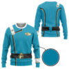 star trek ii vi wrath of khan starfleet kirk spock blue uniform custom hoodie tshirt apparel nqtwp