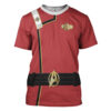 star trek ii vi wrath of khan starfleet kirk spock red uniform custom hoodie tshirt apparel vx3n3
