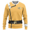 star trek ii vi wrath of khan starfleet kirk spock yellow uniform custom hoodie tshirt apparel mo3yg