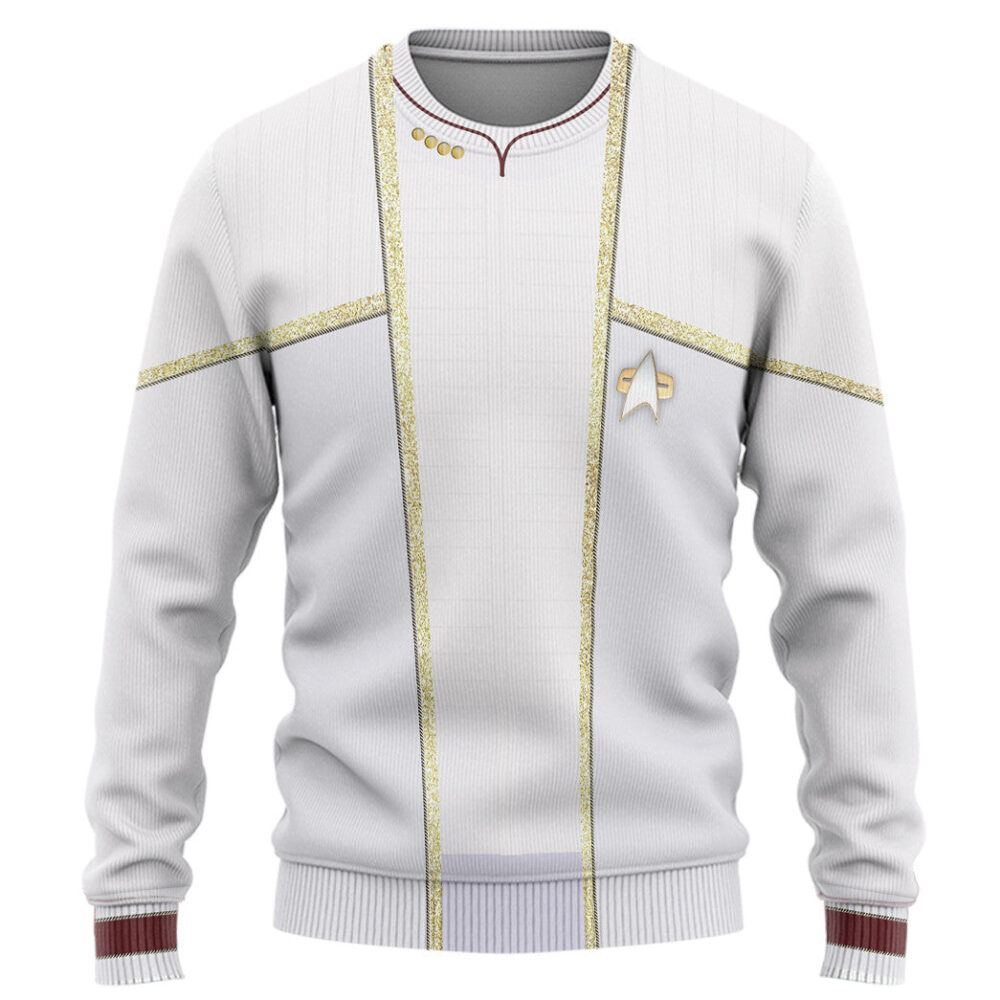 Star Trek Jean Luc Picard White Mess Dress Custom Hoodie Tshirt Apparel