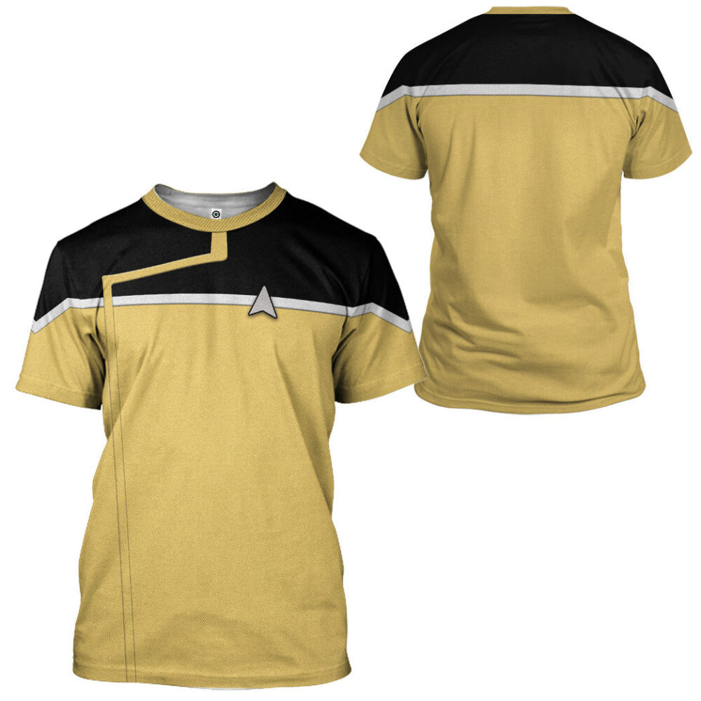 Star Trek Lower Decks Yellow Uniform Custom Hoodie Tshirt Apparel