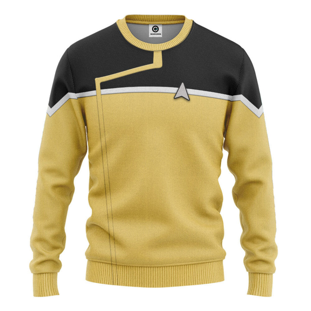 Star Trek Lower Decks Yellow Uniform Custom Hoodie Tshirt Apparel