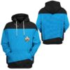 star trek the next generation 1987 1994 blue custom tshirt hoodie apparel g0w47