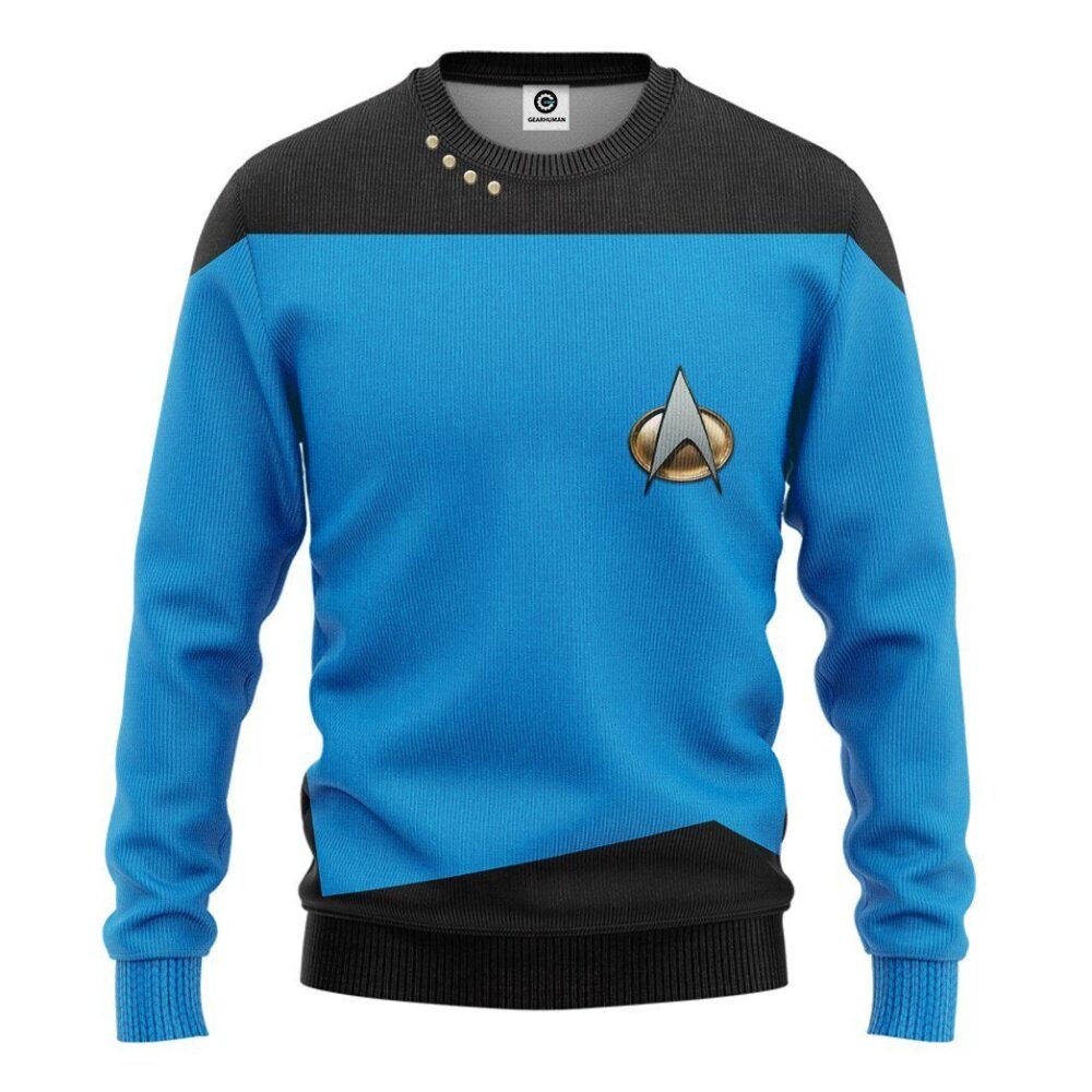 Star Trek The Next Generation 1987 1994 Blue Custom Tshirt Hoodie Apparel