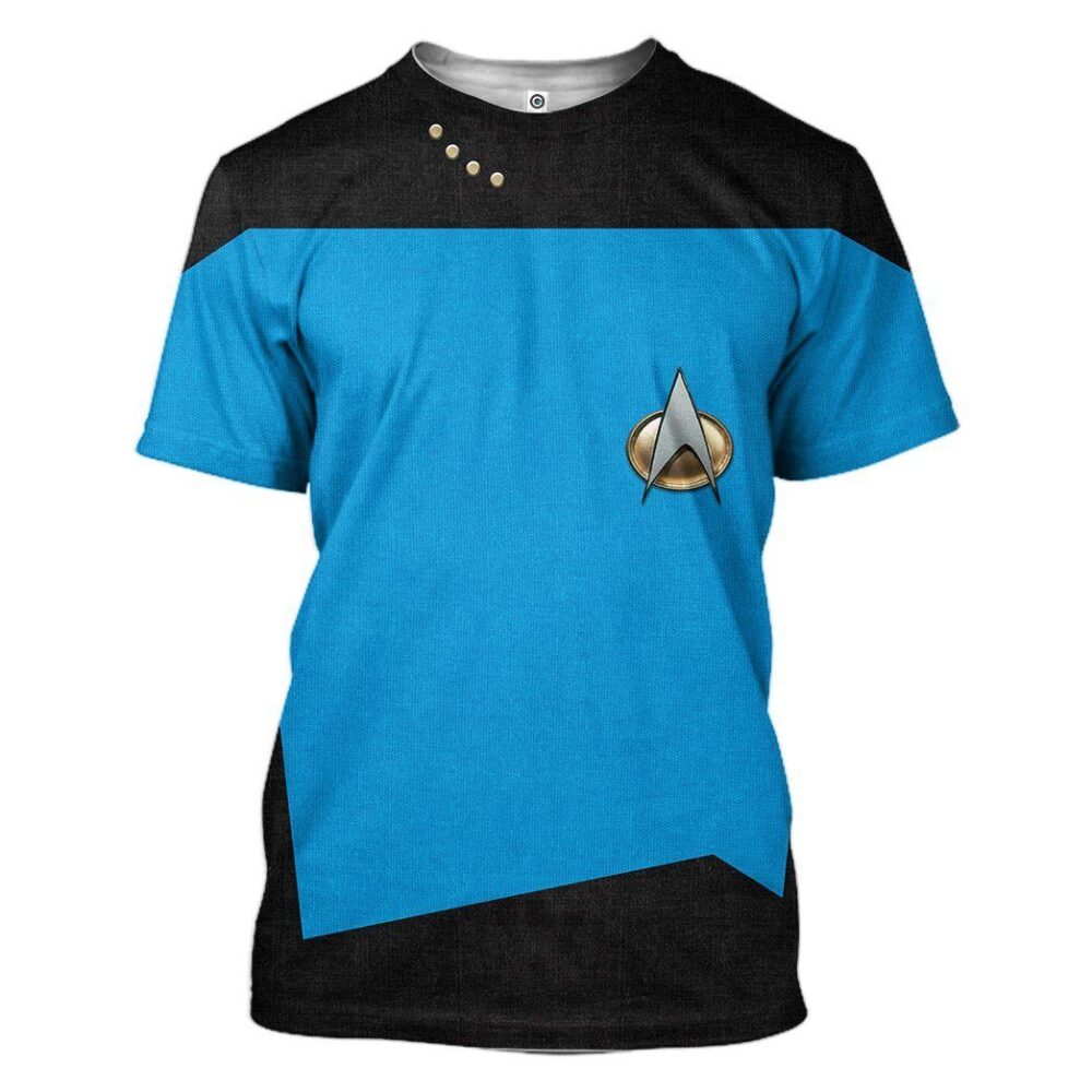 Star Trek The Next Generation 1987 1994 Blue Custom Tshirt Hoodie Apparel