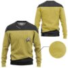 star trek the next generation 1987 1994 yellow custom tshirt hoodie apparel vjnjq