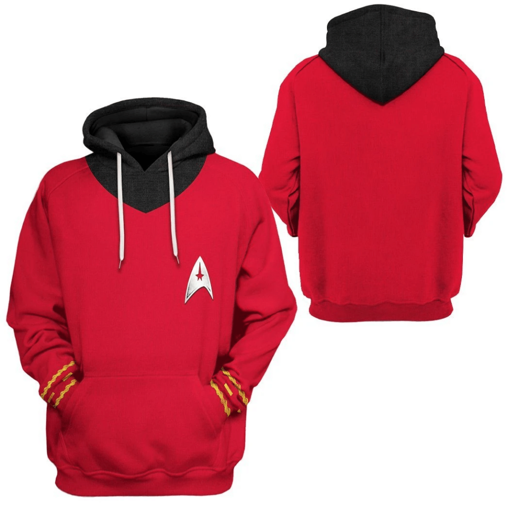 Star Trek The Original Series 1966 1969 Red Custom Tshirt Hoodie Apparel