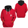 star trek the original series 1966 1969 red custom tshirt hoodie apparel rlv1e