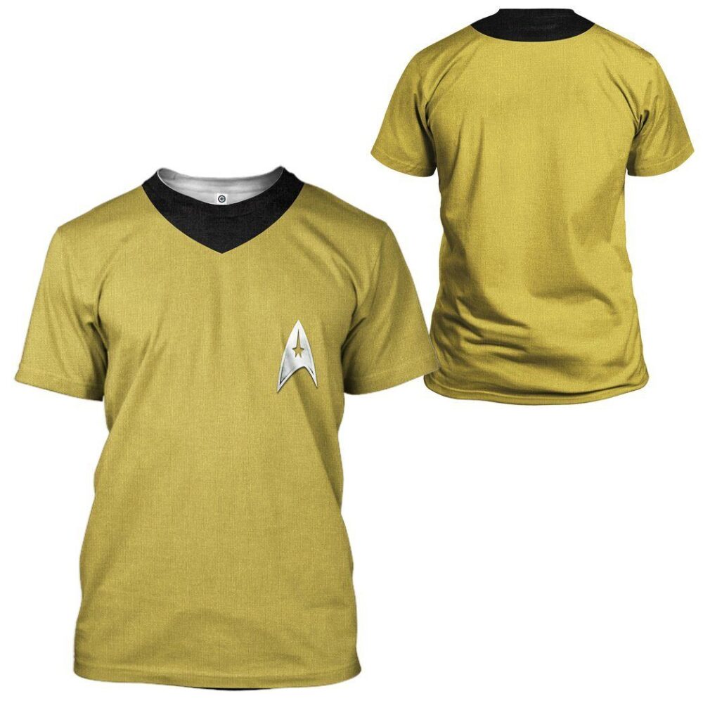 Star Trek The Original Series 1966 1969 Yellow Custom Tshirt Hoodie Apparel