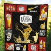 steel reserve quilt blanket all i need is beer gift idea st5xt