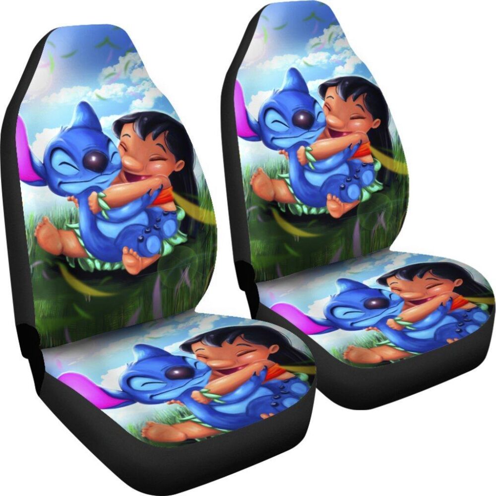 Stitch And Lilo Cute Car Seat Covers DN Cartoon Fan Gift SDCSC18