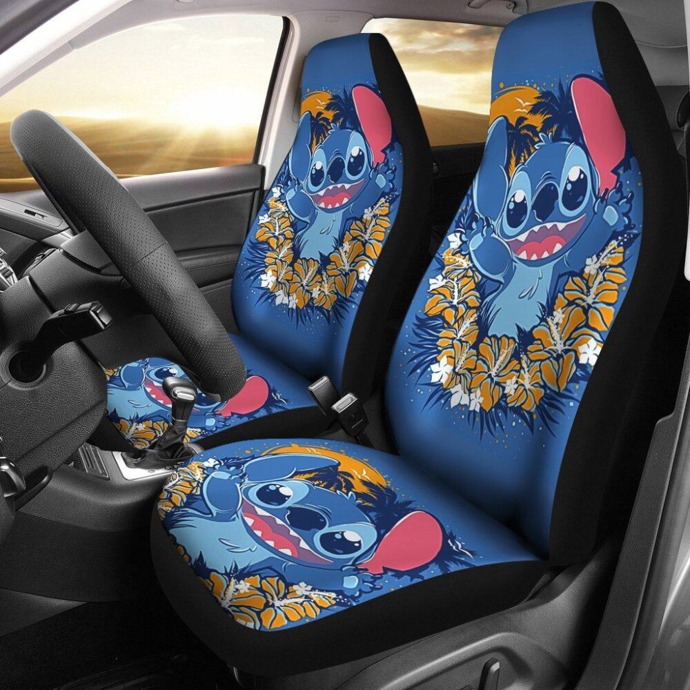 Stitch Cute Car Seat Covers DN Cartoon Fan Gift SDCSC23