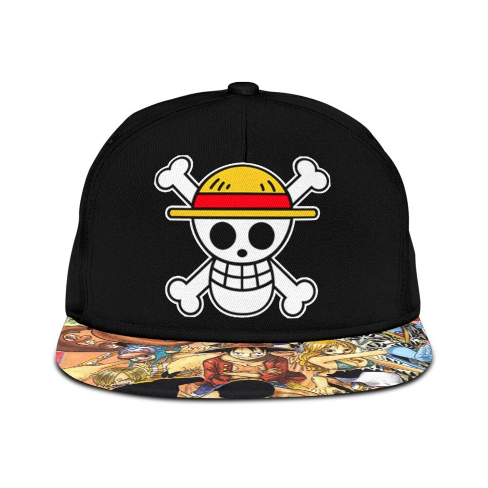 Straw Hat Pirates Snapback Hat One Piece Anime Fan Gift
