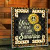 sunflower you are my sunshine quilt blanket gift idea b1j2q
