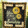 sunflower you are my sunshine quilt blanket gift idea kktca
