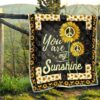 sunflower you are my sunshine quilt blanket gift idea qabu2