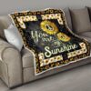 sunflower you are my sunshine quilt blanket gift idea s7h7o