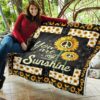 sunflower you are my sunshine quilt blanket gift idea t4up0