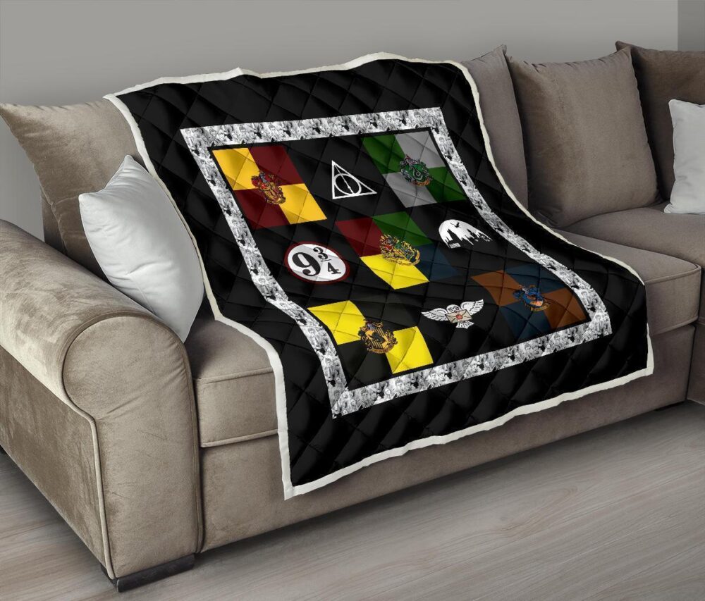 Symbols Harry Potter Quilt Blanket Bedding Decor Idea