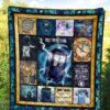 tardis doctor who quilt blanket funny gift idea for fan rycyc