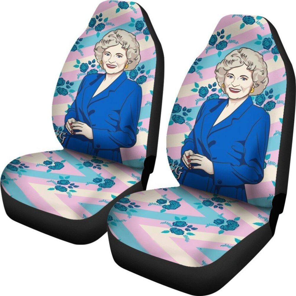 The Golden Girls Car Seat Covers | The Golden Girls Blue Jacket Seat Covers GGCSC06