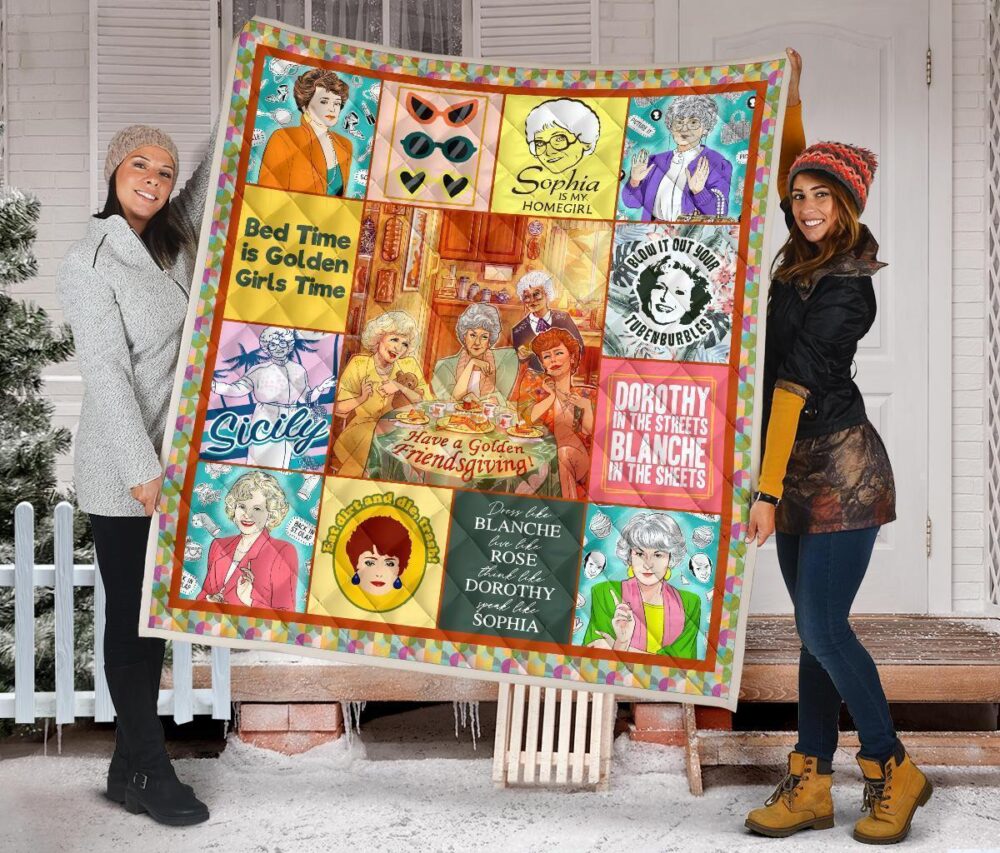 The Golden Girls Quilt Blanket Bedding Decor Idea