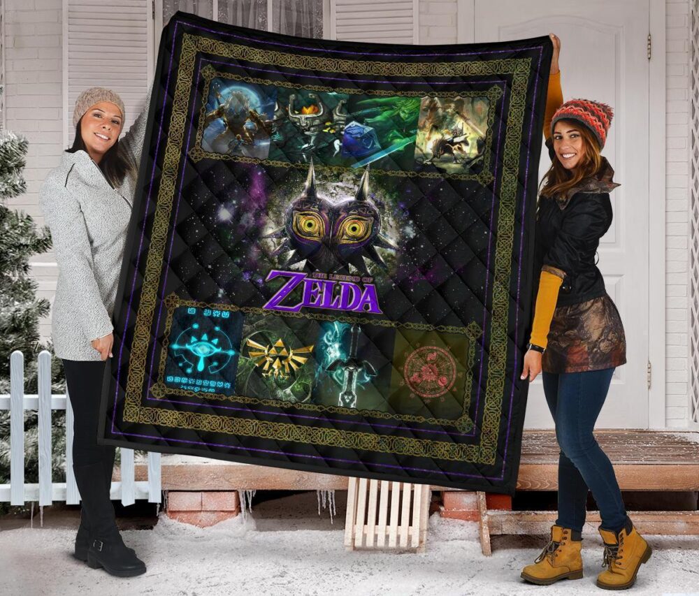 The Legend Of Zelda Majora’s Mask Quilt Blanket Gift Idea