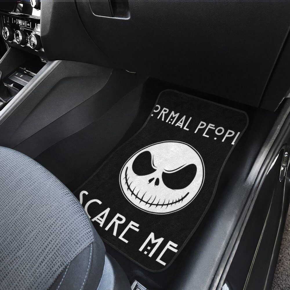The Nightmare Before Christmas Car Floor Mats | Normal People Scare Me Car Mats NBCFM10