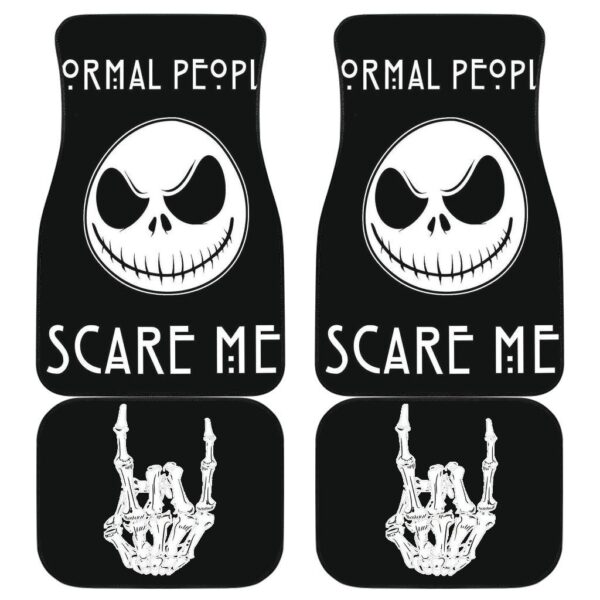 The Nightmare Before Christmas Car Floor Mats | Normal People Scare Me Car Mats NBCFM10