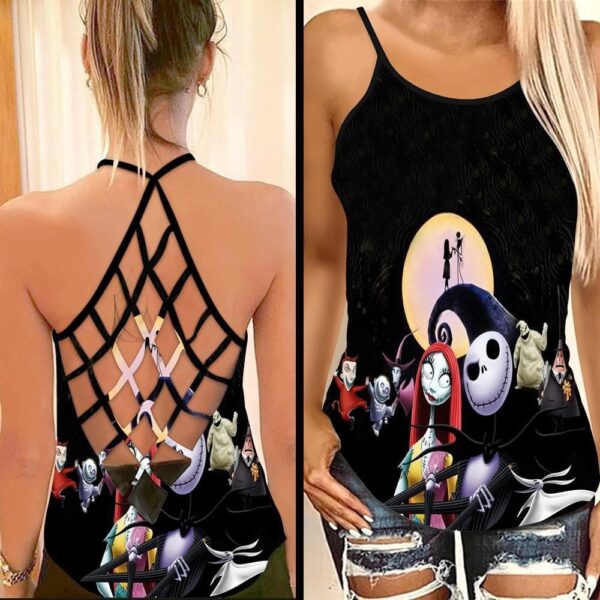 The Nightmare Before Christmas Criss Cross Tank Top NBCCT52