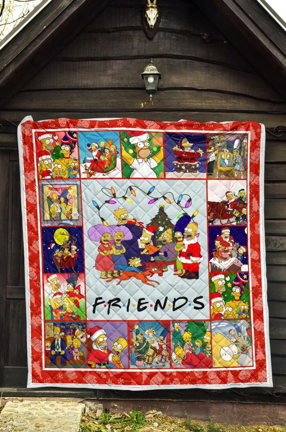 The Simpsons Christmas Quilt Blanket Xmas Gift Idea