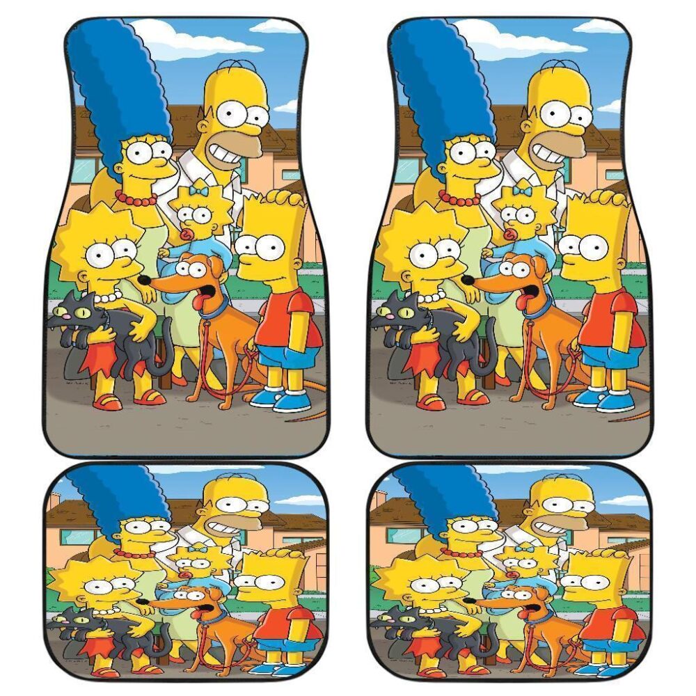 The Simpsons TV Cartoon Car Floor Mats