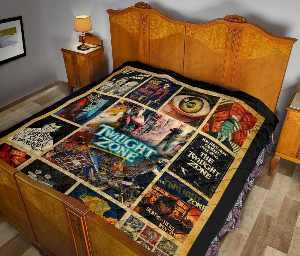 The Twilight Zone Quilt Blanket TV Show Fan Gift Idea
