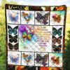 to my daughter butterfly quilt blanket gift from dad mom petue
