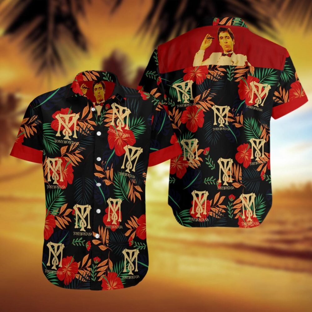 Tony Montana Hawaiian Beach Shirt Custom Button Up Shirt