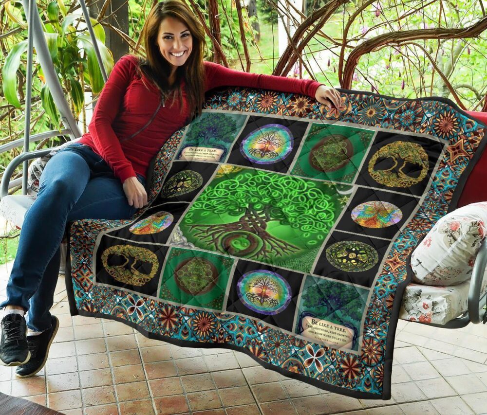 Tree Of Life Quilt Blanket Gift Idea For Earth Lover