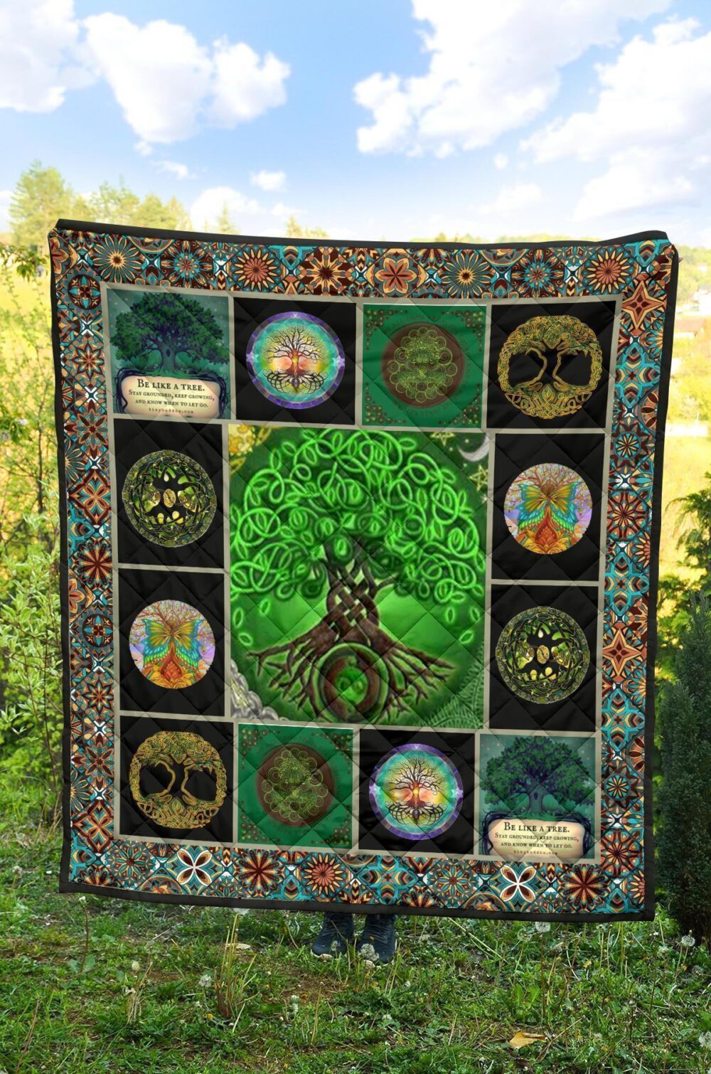 Tree Of Life Quilt Blanket Gift Idea For Earth Lover
