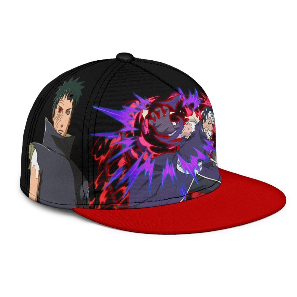 Uchiha Obito Snapback Hat Naruto Custom Anime Hat