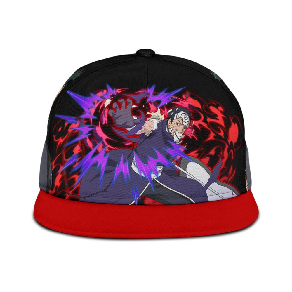 Uchiha Obito Snapback Hat Naruto Custom Anime Hat