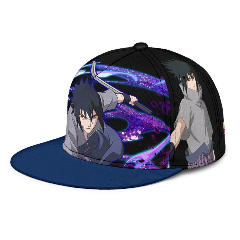 Uchiha Sasuke Snapback Hat Naruto Custom Anime Hat