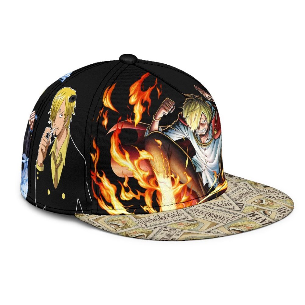 Vinsmoke Sanji Snapback Hat One Piece Anime Fan Gift