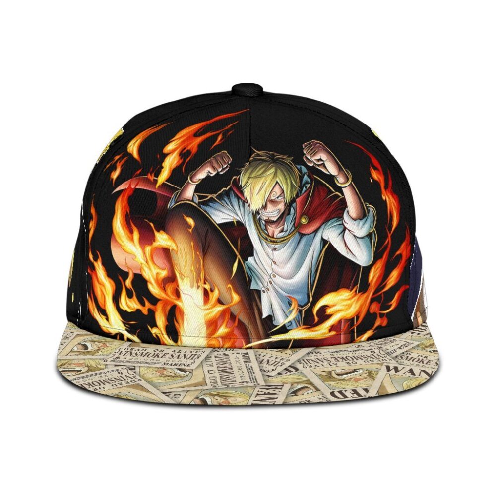 Vinsmoke Sanji Snapback Hat One Piece Anime Fan Gift
