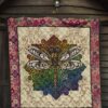 vintage style mandala dragonfly quilt blanket gift idea 30yb3