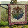 vintage style mandala dragonfly quilt blanket gift idea mptst