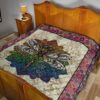 vintage style mandala dragonfly quilt blanket gift idea p24e3