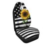 vintage sunflower american flag car seat covers 3mnab