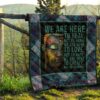 we are here to heal quilt blanket for yoga lover yadcm